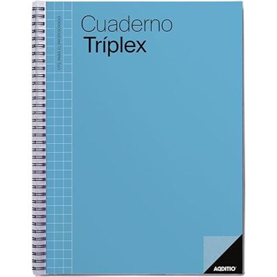 ADDITIO Cuaderno Tríplex para el profesorado Planificación mensual y semanal Evaluación Tutoría Reuniones Papel ecológico Tamaño 22,5 x 31 cm Español Azul ADDITIO Cuaderno Tríplex para el profesorado Planificación mensual y semanal Evaluación Tutoría Reuniones Papel ecológico Tamaño 22,5 x 31 cm Español Azul