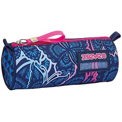 Seven Estuche Bolsa para bolígrafos, multicolor, caja para artículos de papelería, estuche para bolígrafos para niños y niñas adolescentes, perfecto para material escolar, Azul, GRACEFUL GIRL Seven Estuche Bolsa para bolígrafos, multicolor, caja para artículos de papelería, estuche para bolígrafos para niños y niñas adolescentes, perfecto para material escolar, Azul, GRACEFUL GIRL