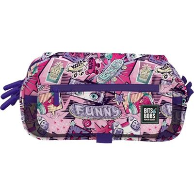 Grafoplas Estuche Escolar Tres Compartimentos con Solapa, bits&Bobs Manga, 23x10x10 cm, Organizador para Material Escolar, Gran Capacidad Grafoplas Estuche Escolar Tres Compartimentos con Solapa, bits&Bobs Manga, 23x10x10 cm, Organizador para Material Escolar, Gran Capacidad