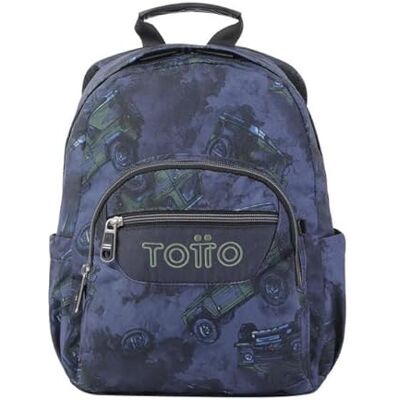 TOTTO Mochila Escolar, Modelo Tempera, Capacidad 12 L, 3 Bolsillos, Bolsillo Tablet 10", Bolsillo Botella, Espaldar Ergonómico con Flujo de Aire, Cómodas Correas en S, Estampado Todoterreno TOTTO Mochila Escolar, Modelo Tempera, Capacidad 12 L, 3 Bolsillos, Bolsillo Tablet 10", Bolsillo Botella, Espaldar Ergonómico con Flujo de Aire, Cómodas Correas en S, Estampado Todoterreno