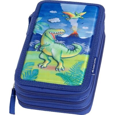 Faber-Castell Estuche de tres pisos Dino, sin contenido Faber-Castell Estuche de tres pisos Dino, sin contenido