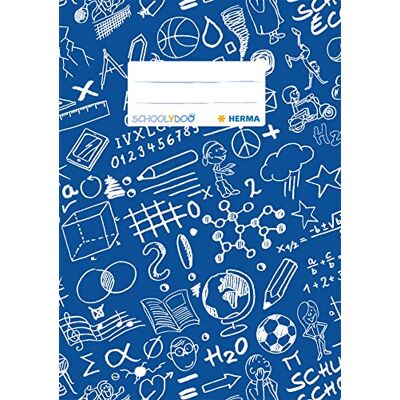 HERMA ' "schooly Ghundoo Cuaderno Plástico DIN A5, estampado, 1 pieza, color azul HERMA ' "schooly Ghundoo Cuaderno Plástico DIN A5, estampado, 1 pieza, color azul
