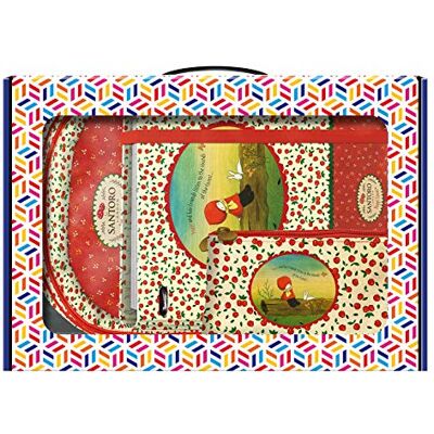 DOHE Pack Mochila, Carpeta Recambio y Portatodo Triple Santoro Poppi Loves Apple DOHE Pack Mochila, Carpeta Recambio y Portatodo Triple Santoro Poppi Loves Apple