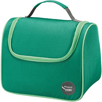Maped Picnik Bolsa de almuerzo isotérmica con asa de transporte, fácil de limpiar, bolsa isotérmica para comer, color verde Maped Picnik Bolsa de almuerzo isotérmica con asa de transporte, fácil de limpiar, bolsa isotérmica para comer, color verde