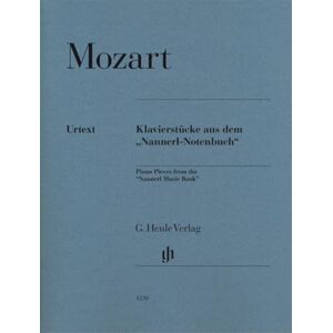 Mozart, Wolfgang a. Morceaux de piano tires du "cahier de musique de nannerl": Instrumentation: Piano solo Mozart, Wolfgang a. Morceaux de piano tires du "cahier de musique de nannerl": Instrumentation: Piano solo