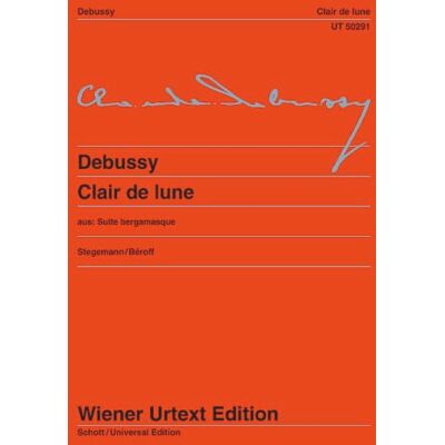 Schott Clair de Lune: Piano: Edited from the First Edition by Michael Stegemann. Fingering and Notes on Interpretation by Michel Beroff (Wiener Urtext) Schott Clair de Lune: Piano: Edited from the First Edition by Michael Stegemann. Fingering and Notes on Interpretation by Michel Beroff (Wiener Urtext)