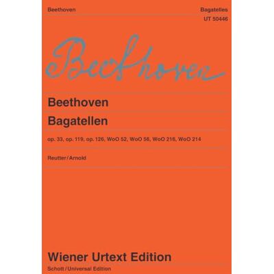 SCHOTT Bagatellen: For piano two hands. op.33,119,126;WoO52,56,216,214. piano. SCHOTT Bagatellen: For piano two hands. op.33,119,126;WoO52,56,216,214. piano.