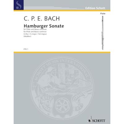 SCHOTT Hamburger Sonata G Major: Wq 133. flute and basso continuo (harpsichord/Pianoforte), cello (viola da gamba) ad libitum. SCHOTT Hamburger Sonata G Major: Wq 133. flute and basso continuo (harpsichord/Pianoforte), cello (viola da gamba) ad libitum.