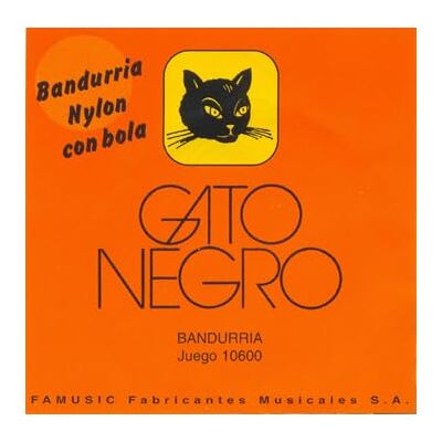 Gato Negro Juego de cuerdas para bandurria NYLON 12 cdas nylon y entorchadas nylon Ferrer . Cuerdas dobles. LA-MI-SI-FA#-DO#-SOL# Fabricado artesanalmente en España desde 1868. Gato Negro Juego de cuerdas para bandurria NYLON 12 cdas nylon y entorchadas nylon Ferrer . Cuerdas dobles. LA-MI-SI-FA#-DO#-SOL# Fabricado artesanalmente en España desde 1868.