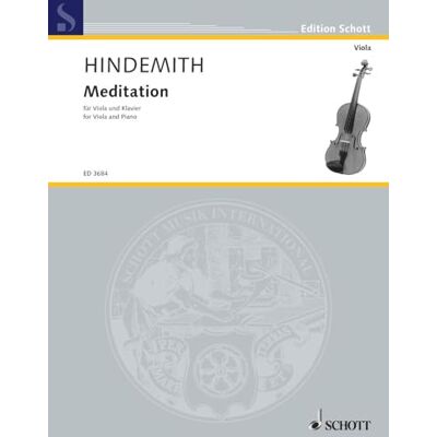 SCHOTT Meditation: No. 8 from "Nobilissima Visione". viola and piano. SCHOTT Meditation: No. 8 from "Nobilissima Visione". viola and piano.
