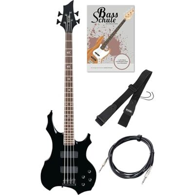 ROCKTILE Pro BB104-B BattleBone Set de Bajo Eléctrico Negro, Peso: 3 Modelo: BB104-B, Serie: Pro, 7 kg, Número de cuerdas: 6, Orientación: diestro, Forma del cuerpo: Heavy, Cuerpo: tilo ROCKTILE Pro BB104-B BattleBone Set de Bajo Eléctrico Negro, Peso: 3 Modelo: BB104-B, Serie: Pro, 7 kg, Número de cuerdas: 6, Orientación: diestro, Forma del cuerpo: Heavy, Cuerpo: tilo