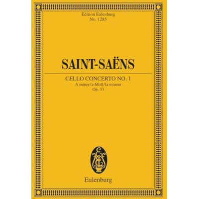 Schott Concert 01 a Op.33 Poche (Edition Eulenburg): op. 33. cello and orchestra. Partition d'étude. Schott Concert 01 a Op.33 Poche (Edition Eulenburg): op. 33. cello and orchestra. Partition d'étude.