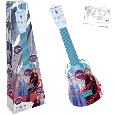 LEXIBOOK , Frozen Mi Primera Guitarra, Guitarra 21", 6 cuerdas de nailon, guía de aprendizaje incluida, azul/morado LEXIBOOK , Frozen Mi Primera Guitarra, Guitarra 21", 6 cuerdas de nailon, guía de aprendizaje incluida, azul/morado