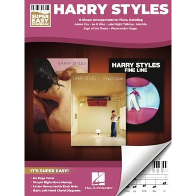Hal Leonard Harry Styles Super Easy Songbook: 15 Simple Arrangements for Piano Hal Leonard Harry Styles Super Easy Songbook: 15 Simple Arrangements for Piano