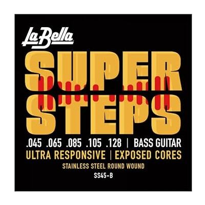 La Bella Labella SS40 Super Steps Series Extra Light Bass Juego de cuerdas para guitarra La Bella Labella SS40 Super Steps Series Extra Light Bass Juego de cuerdas para guitarra