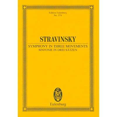 Schott Symphonie in Three Movements Poche (Edition Eulenburg): for orchestra. Orchestra. Partition d'étude.: 574 Schott Symphonie in Three Movements Poche (Edition Eulenburg): for orchestra. Orchestra. Partition d'étude.: 574