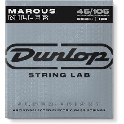 Dunlop Cuerdas para bajo Super Bright Marcus Miller SB Medium 45-65-85-105 Dunlop Cuerdas para bajo Super Bright Marcus Miller SB Medium 45-65-85-105