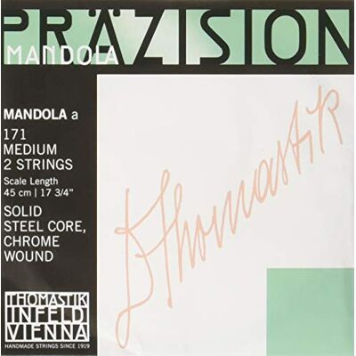 Thomastik-Infeld Thomastik Cuerda La 171 medio (1 par) acero pulido con entorchado plano para Mandola Präzision/Precisión juego 174 medio Thomastik-Infeld Thomastik Cuerda La 171 medio (1 par) acero pulido con entorchado plano para Mandola Präzision/Precisión juego 174 medio