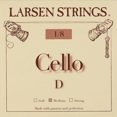 LARSEN STRINGS cello strings Original Fractional small sizes D 1/8 Medium LARSEN STRINGS cello strings Original Fractional small sizes D 1/8 Medium