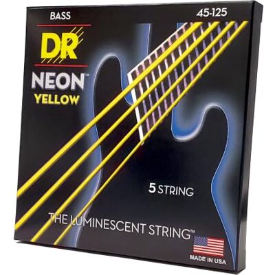 DR Strings DR Cuerdas HI-DEF NEON cuerdas para bajo guitarra () DR Strings DR Cuerdas HI-DEF NEON cuerdas para bajo guitarra ()