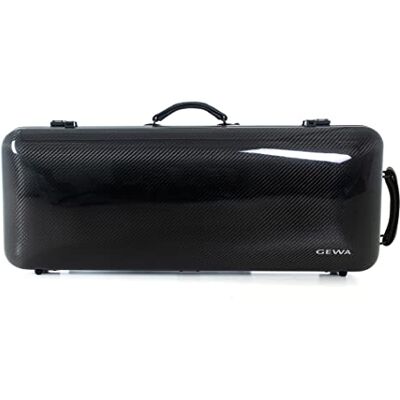GEWA Estuche para viola Idea 2.6 de fibra de carbono negro/negro, con asa lateral adicional, Made in Germany GEWA Estuche para viola Idea 2.6 de fibra de carbono negro/negro, con asa lateral adicional, Made in Germany
