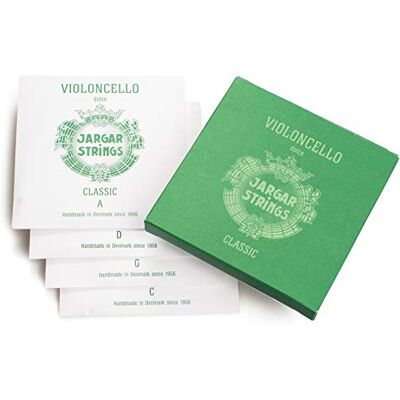 Jargar Classic Acero Cromado Juego de 4 Cuerdas Cuerdas de Violonchelo Dolce Calibres de Cuerdas 56,6kp Jargar Classic Acero Cromado Juego de 4 Cuerdas Cuerdas de Violonchelo Dolce Calibres de Cuerdas 56,6kp