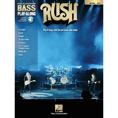 Hal Leonard Rush: Bass Play-Along Volume 61 Hal Leonard Rush: Bass Play-Along Volume 61
