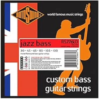 Rotosound Cuerdas para bajo eléctrico JAZZ 77 MONEL FLATWOUND 6-Cuerdas FLATW Hybrid 30-130 Rotosound Cuerdas para bajo eléctrico JAZZ 77 MONEL FLATWOUND 6-Cuerdas FLATW Hybrid 30-130