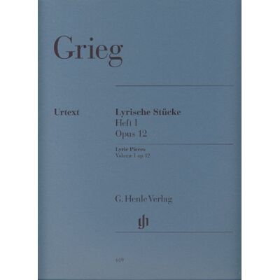 Edvard, Grieg Edvard grieg : pieces lyriques volume i, op. 12 (avec doigtes) piano Edvard, Grieg Edvard grieg : pieces lyriques volume i, op. 12 (avec doigtes) piano