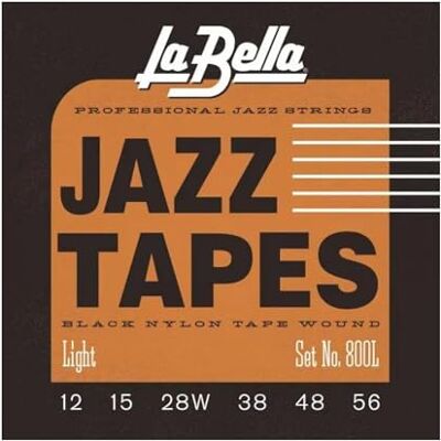 La Bella Cuerdas de nailon negro 800-L cintas de jazz La Bella Cuerdas de nailon negro 800-L cintas de jazz