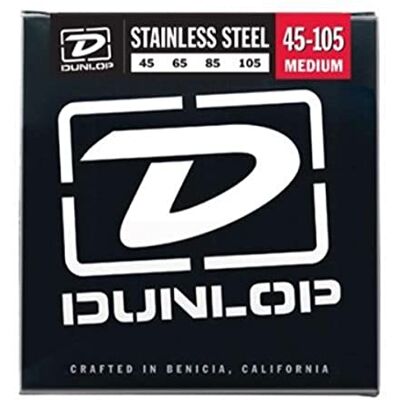Dunlop acero inoxidable Medium Bass guitarra cuerda, .105-gauge Dunlop acero inoxidable Medium Bass guitarra cuerda, .105-gauge
