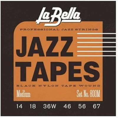 La Bella Cintas Jazz 800 M Negro Nylon La Bella Cintas Jazz 800 M Negro Nylon