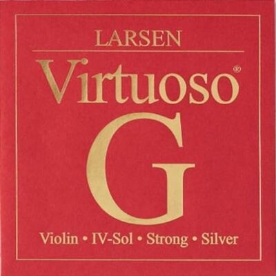 LARSEN STRINGS Cuerdas para violín Virtuoso G Plata Cuerda simple Nylon multifilamento fuerte – Tensión 4,9 kg / 10,8 lbs LARSEN STRINGS Cuerdas para violín Virtuoso G Plata Cuerda simple Nylon multifilamento fuerte – Tensión 4,9 kg / 10,8 lbs