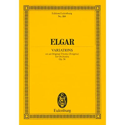 Schott Enigma Variaties Op.36 Poche (Edition Eulenburg): op. 36. orchestra. Partition d'étude.: 884 Schott Enigma Variaties Op.36 Poche (Edition Eulenburg): op. 36. orchestra. Partition d'étude.: 884