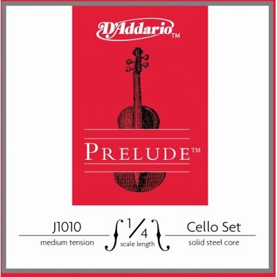 D'Addario Prelude Chello 10Blk Set 1/4 Med () D'Addario Prelude Chello 10Blk Set 1/4 Med ()