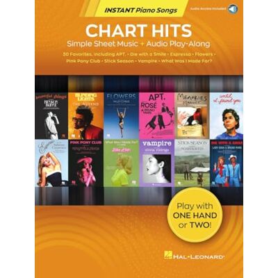 Various Chart Hits Instant Piano Songs: Simple Sheet Music + Audio Play-Along Various Chart Hits Instant Piano Songs: Simple Sheet Music + Audio Play-Along