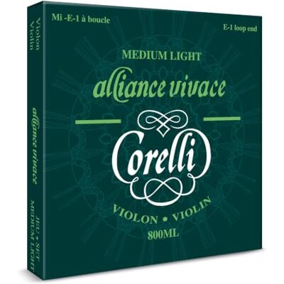 Savarez Corelli Cuerdas para Violín Alliance juego Mi con bucle Light 800ML Savarez Corelli Cuerdas para Violín Alliance juego Mi con bucle Light 800ML
