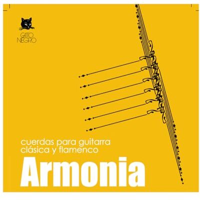 Gato Negro Juego de cuerdas Armonia para guitarra clásica y flamenca Gato Negro Juego de cuerdas Armonia para guitarra clásica y flamenca