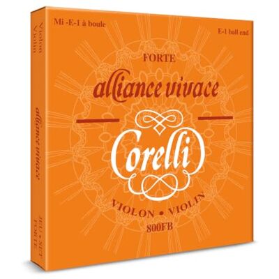 Savarez Corelli Cuerdas para Violín Alliance juego con bola Forte 800FB Savarez Corelli Cuerdas para Violín Alliance juego con bola Forte 800FB