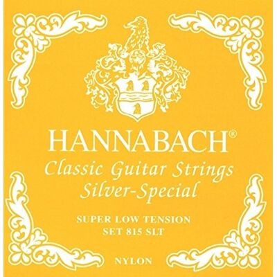 Hannabach Cuerdas para guitarra clásica Seire 815 Super Low Tension Silver Special (cuerdas guitarra clásica, Made in Germany) Hannabach Cuerdas para guitarra clásica Seire 815 Super Low Tension Silver Special (cuerdas guitarra clásica, Made in Germany)