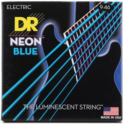 DR Strings DR E NEON NBE- 9/46 HiDef Lite-Heavy Saite blau DR Strings DR E NEON NBE- 9/46 HiDef Lite-Heavy Saite blau