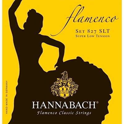 Hannabach Cuerdas para guitarra clásica Flamenco serie 827 Super Low Tension juego de 3 agudos Made in Germany 8278SLT Hannabach Cuerdas para guitarra clásica Flamenco serie 827 Super Low Tension juego de 3 agudos Made in Germany 8278SLT