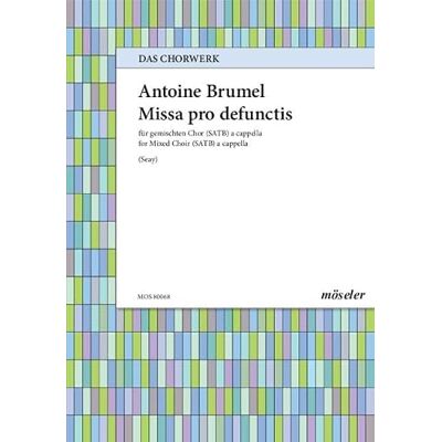 SCHOTT Missa pro defunctis: 68. mixed choir (SATB) a cappella. SCHOTT Missa pro defunctis: 68. mixed choir (SATB) a cappella.