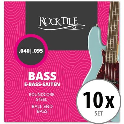 ROCKTILE Cuerdas para Bajo Eléctrico Light Paquete de 10 ROCKTILE Cuerdas para Bajo Eléctrico Light Paquete de 10
