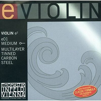 Thomastik-Infeld Thomastik Cuerda para violín 4/4 cuerda Mi especial acero estaño, de la serie PRECISIÓN, mediana para experimentadores Thomastik-Infeld Thomastik Cuerda para violín 4/4 cuerda Mi especial acero estaño, de la serie PRECISIÓN, mediana para experimentadores