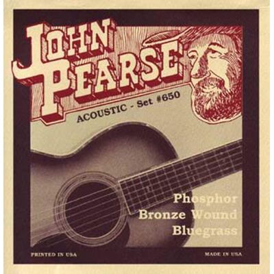 John Pearse Juego de cuerdas para guitarra de fósforo/bronce John Pearse Juego de cuerdas para guitarra de fósforo/bronce