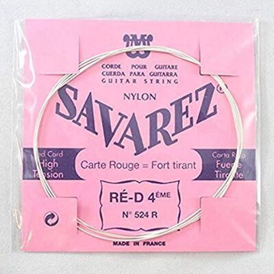 Savarez Cuerda para guitarra clásica Traditional Concert , solo cuerda D4w estándar, se adapta al juego de cuerdas 520F, 520P, 520R, 520P1, 520P3 Savarez Cuerda para guitarra clásica Traditional Concert , solo cuerda D4w estándar, se adapta al juego de cuerdas 520F, 520P, 520R, 520P1, 520P3