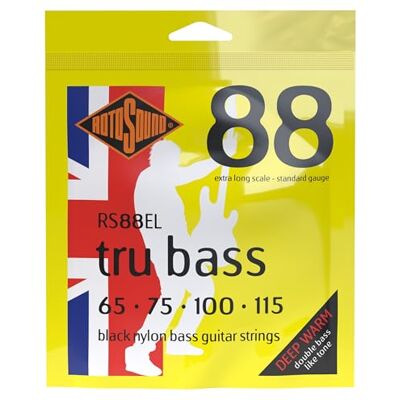 Rotosound Juego de cuerdas para bajo de nylon, 65-115 Rotosound Juego de cuerdas para bajo de nylon, 65-115