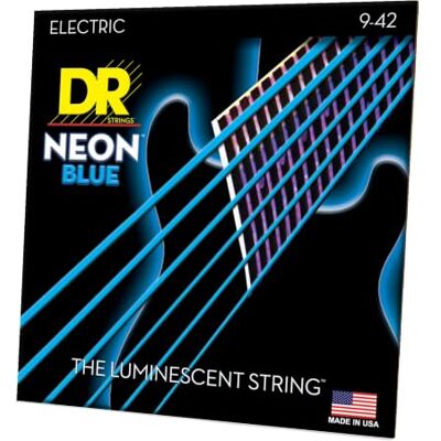 DR Strings DR E NEON NBE- 9 HiDef Lite Saite blau DR Strings DR E NEON NBE- 9 HiDef Lite Saite blau
