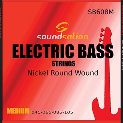 Soundsation Cuerdas para bajo electrico SC132 calibre 45-105 medio, acero inoxidable rockmusic Soundsation Cuerdas para bajo electrico SC132 calibre 45-105 medio, acero inoxidable rockmusic